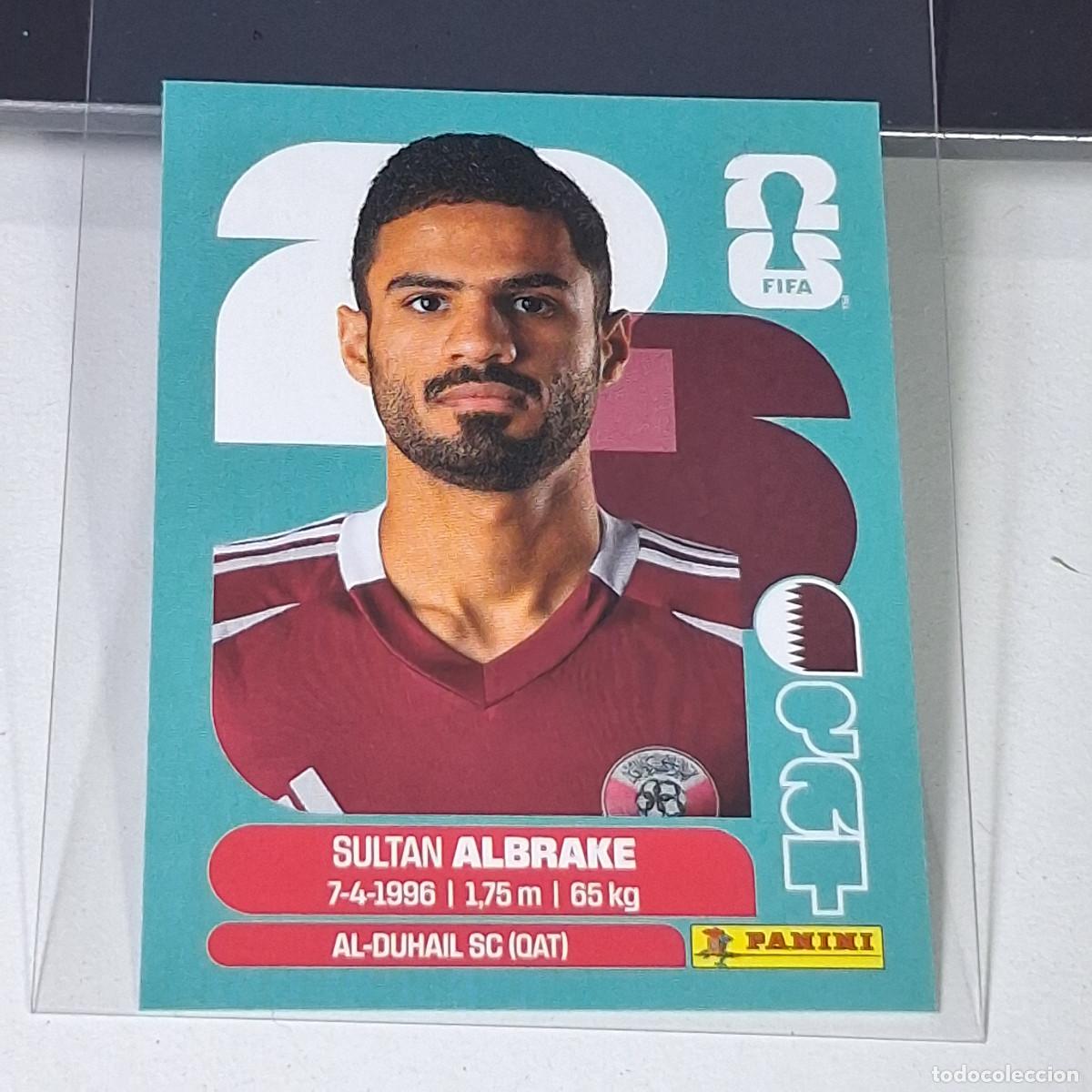 Cromos de f&uacute;tbol: B38 QAT3 SULTAN ALBRAKE 3 QATAR CATAR QAT MUNDIAL FIFA WORLD CUP 2026 STICKER PANINI