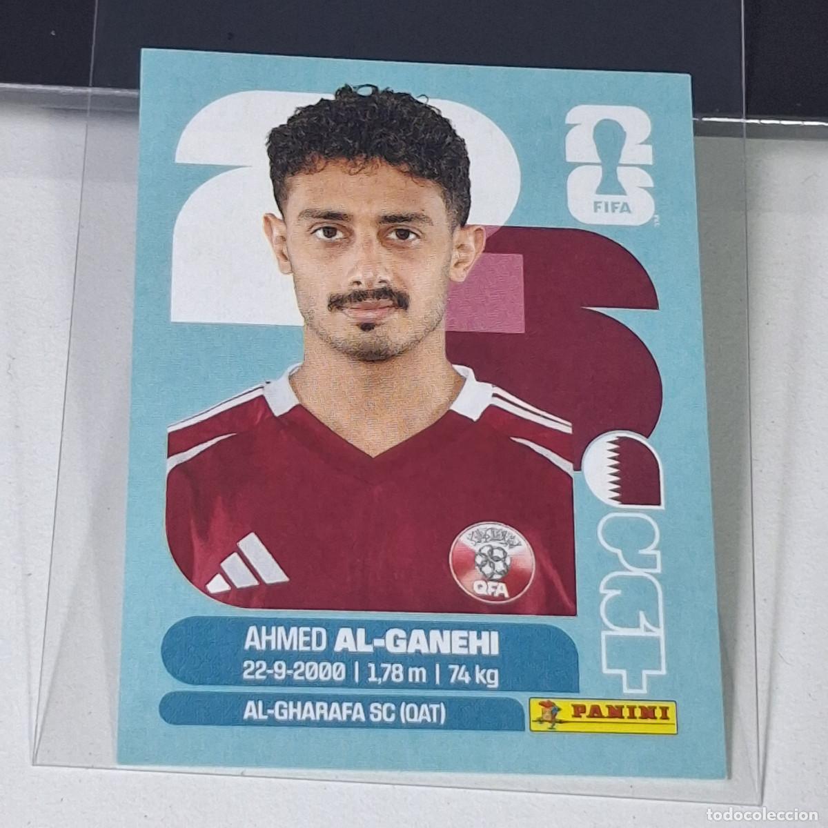 Cromos de f&uacute;tbol: B38 QAT19 AHMED AL GANEHI 19 QATAR CATAR QAT MUNDIAL FIFA WORLD CUP 2026 STICKER PANINI