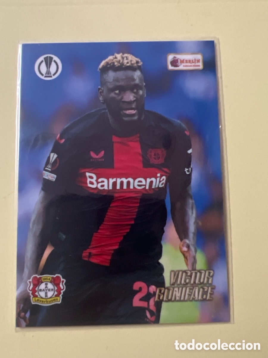 Cromos de f&uacute;tbol: C2713. 2023-24 Topps Merlin's Heritage UEFA Club Competitions Victor Boniface #061 18en