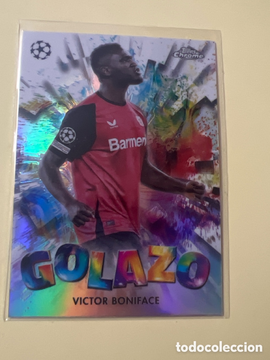 Cromos de f&uacute;tbol: C2714. Topps Champions League Chrome 2025 No. GZ-27 Victor Boniface Golazo