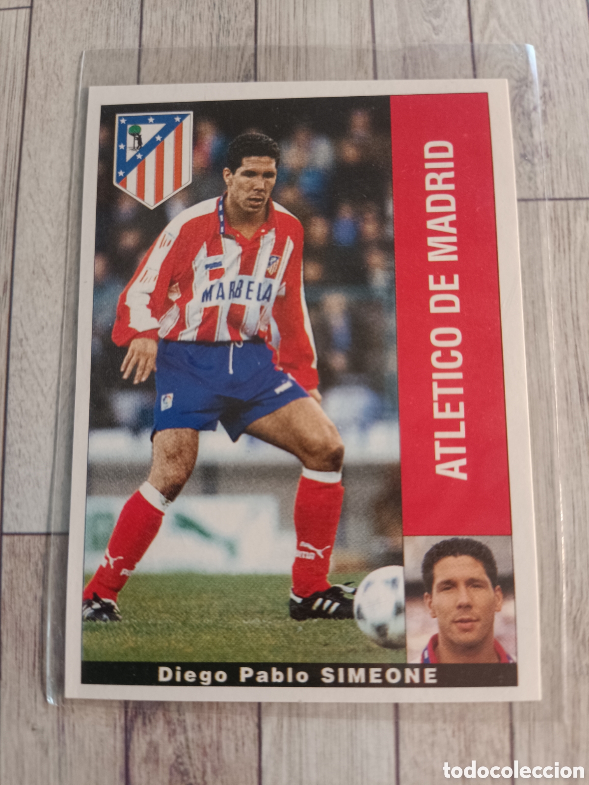 Cromos de f&uacute;tbol: SIMEONE ATL&Eacute;TICO DE MADRID PANINI LIGA 1995 1996 SIN PEGAR
