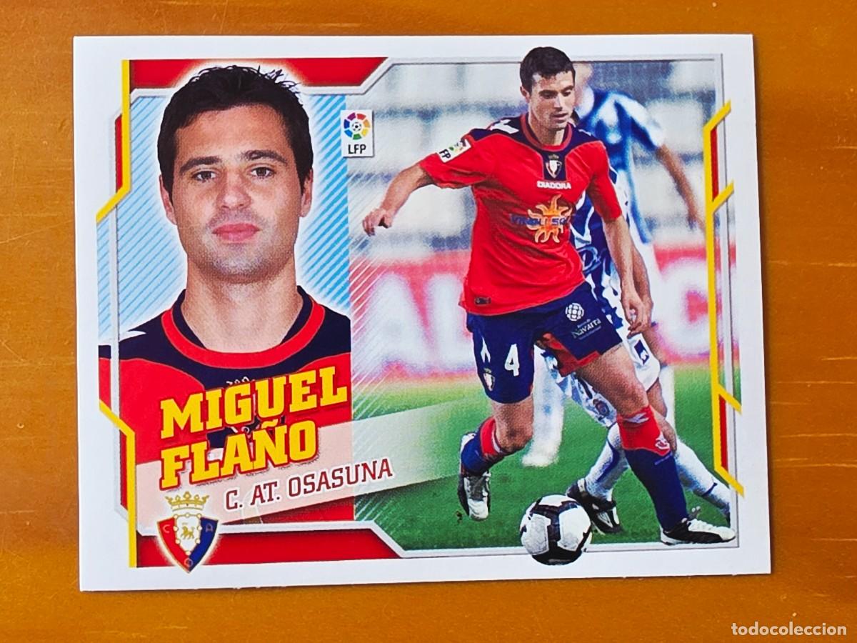 Cromos de f&uacute;tbol: 4 Miguel Fla&ntilde;o, CA Osasuna, Panini Ediciones Liga Este 2010 2011 10 11