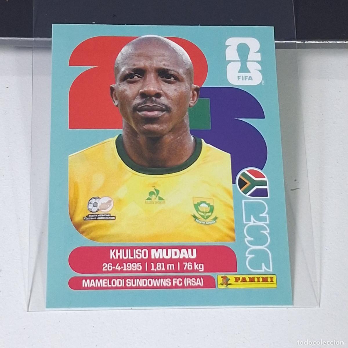 Cromos de f&uacute;tbol: B38 RSA 9 RSA9 KHULISO MUDAU SUDAFRICA SOUTH AFRICA MUNDIAL FIFA WORLD CUP 2026 STICKER PANINI