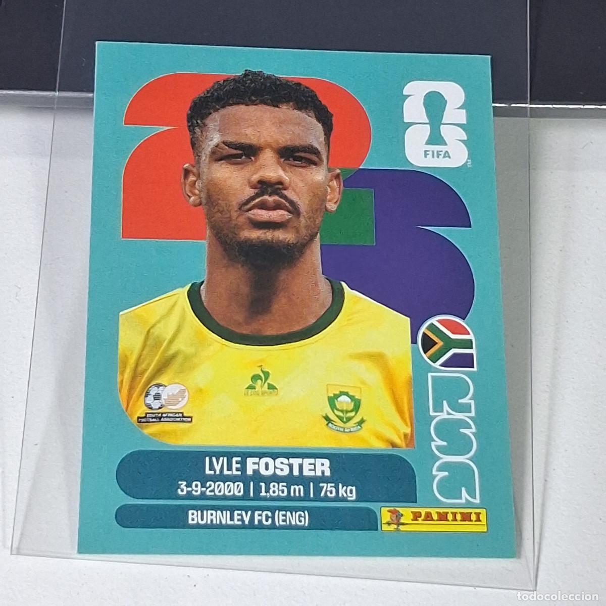 Cromos de f&uacute;tbol: B38 RSA17 LYLE FOSTER 17 SUD&Aacute;FRICA RSA SOUTH AFRIKA MUNDIAL FIFA WORLD CUP 2026 STICKER PANINI