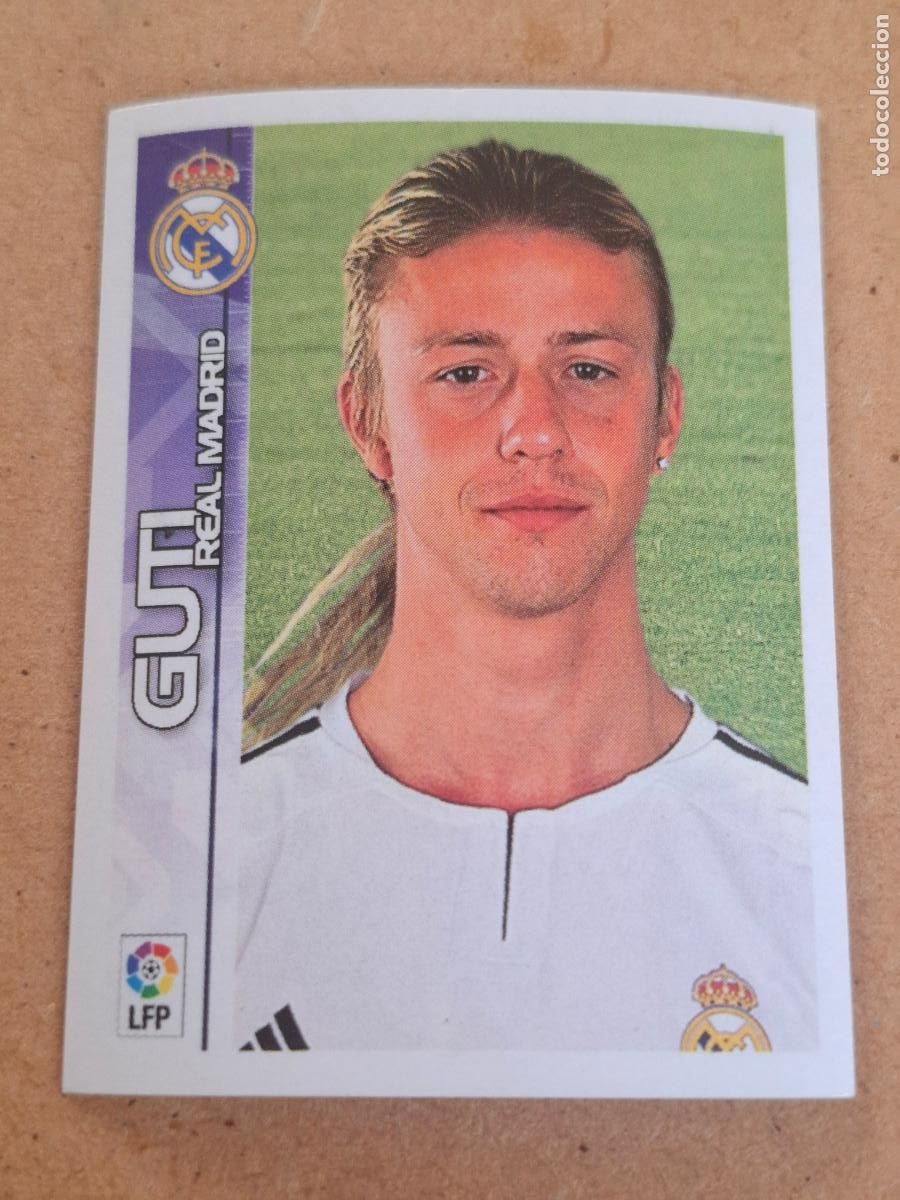 Cromos de f&uacute;tbol: SUPERLIGA ESTRELLAS 2003 2004 03 04 - PANINI - 216 GUTI - REAL MADRID ( NUNCA PEGADO )
