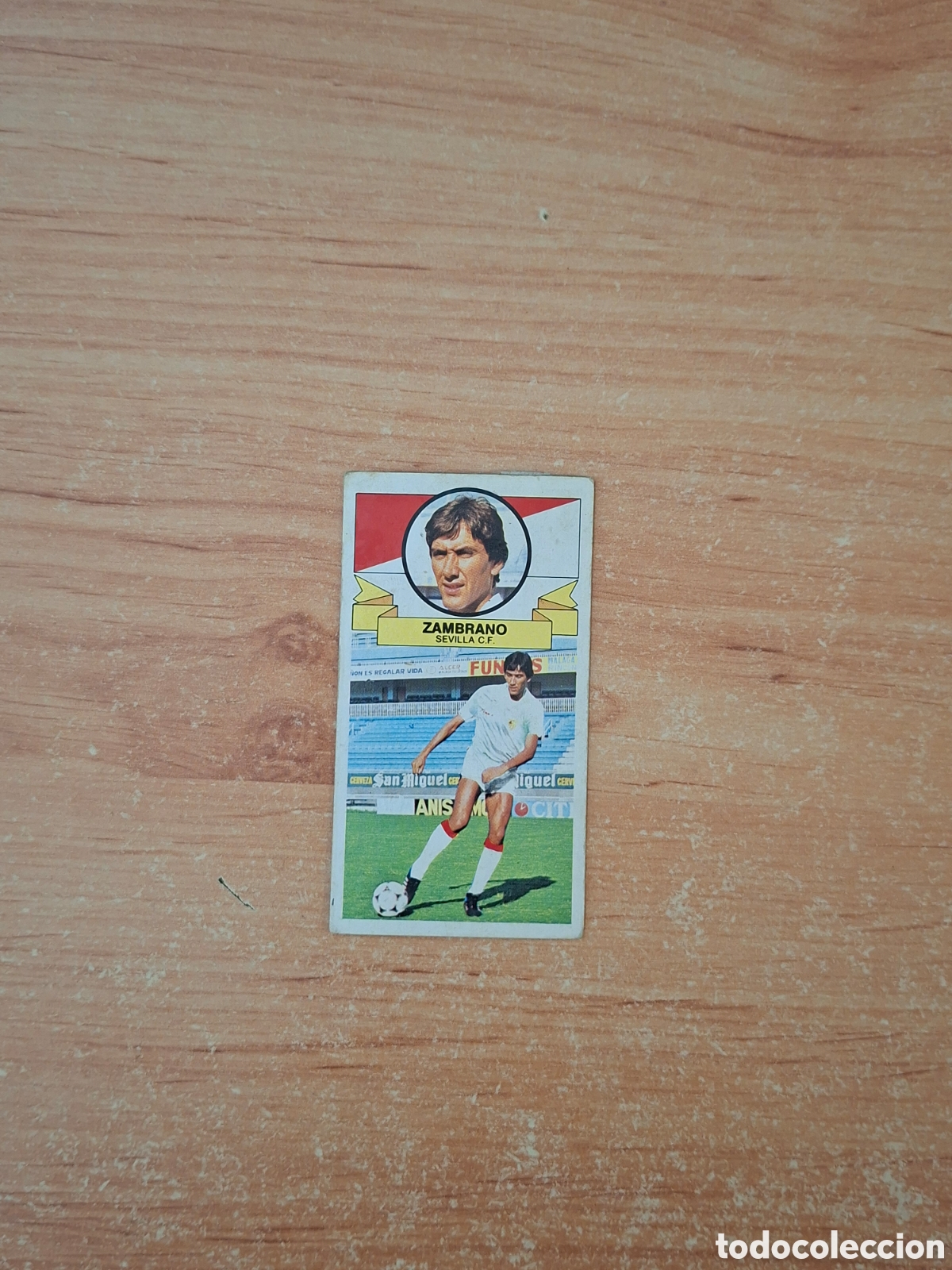 Figurine di Calcio: Este 85 86 Zambrano Sevilla 32 fichaje despegado ver fotos