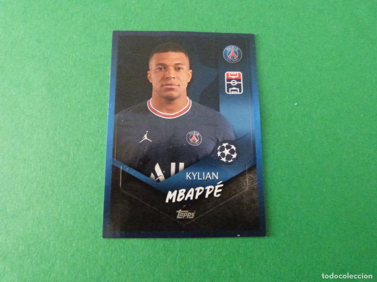 Cromos de f&uacute;tbol: CROMO FUTBOL MBAPPE PARIS SAINT GERMAIN SIN PEGAR N&ordm; 102 CHAMPIONS LEAGUE 2021-2022/21-22 TOPPS