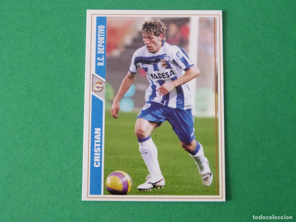 Cromos de f&uacute;tbol: TRADING CARD FUTBOL CRISTIAN DEPORTIVO LA CORU&Ntilde;A N&ordm; 346 FICHAS LIGA MUNDICROMO 2007-2008/07-08