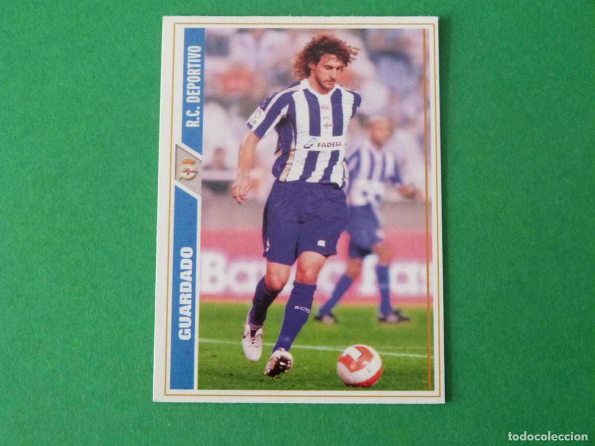 Cromos de f&uacute;tbol: TRADING CARD FUTBOL GUARDADO DEPORTIVO LA CORU&Ntilde;A N&ordm; 337 FICHAS LIGA MUNDICROMO 2007-2008/07-08