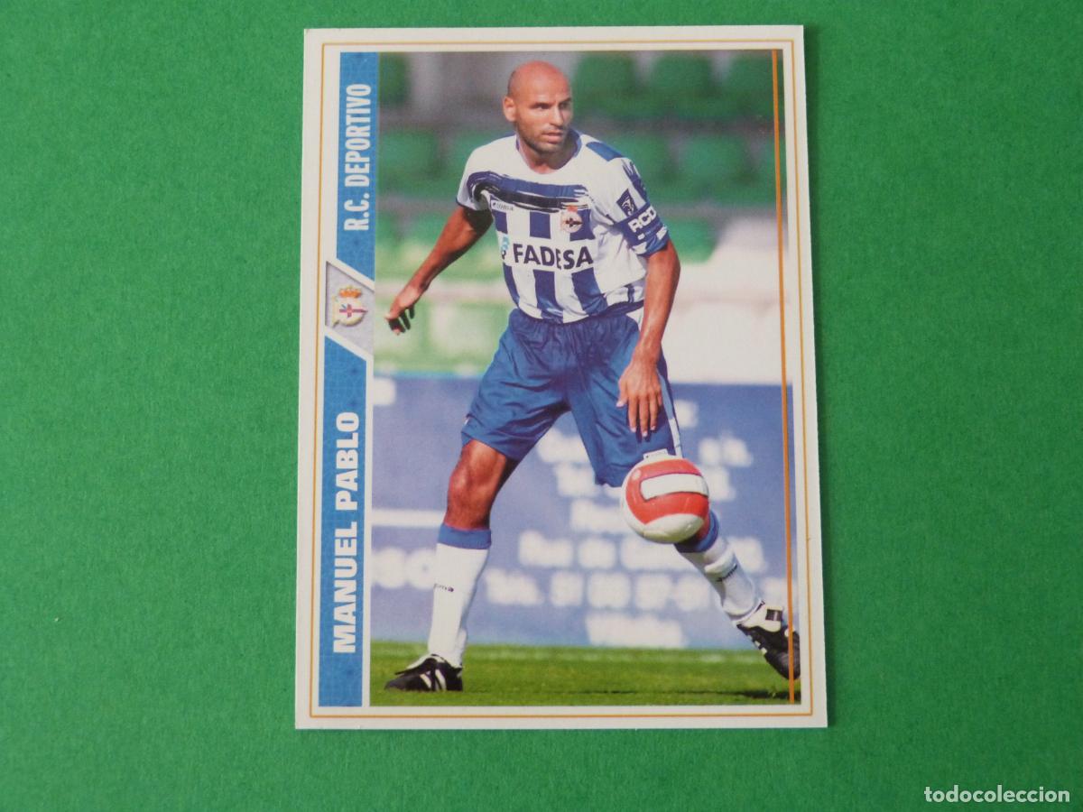 Cromos de f&uacute;tbol: TRADING CARD FUTBOL MANUEL PABLO DEPORTIVO LA CORU&Ntilde;A N&ordm; 331 FICHAS LIGA MUNDICROMO 2007-2008/07-08
