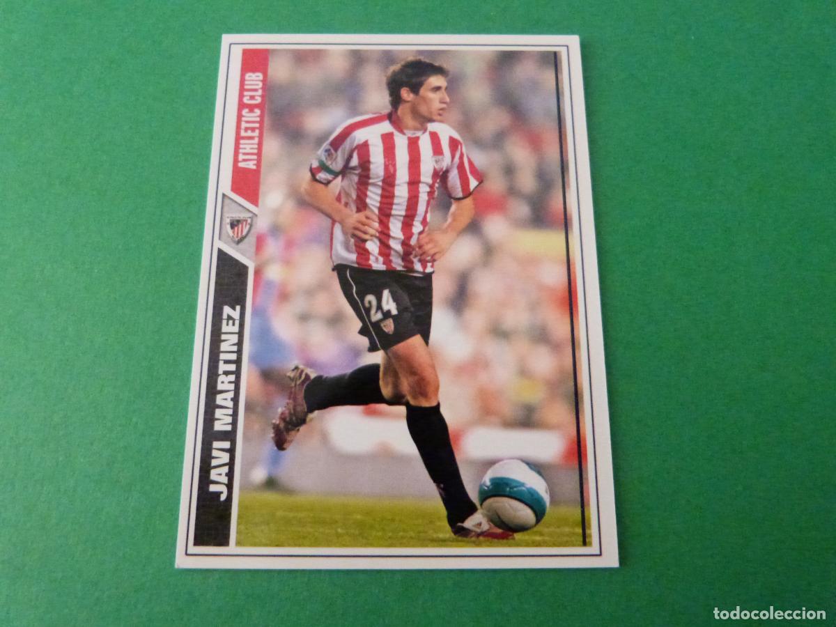 Cromos de f&uacute;tbol: TRADING CARD FUTBOL JAVI MARTINEZ ATH. BILBAO N&ordm; 448 FICHAS LIGA MUNDICROMO 2007-2008/07-08