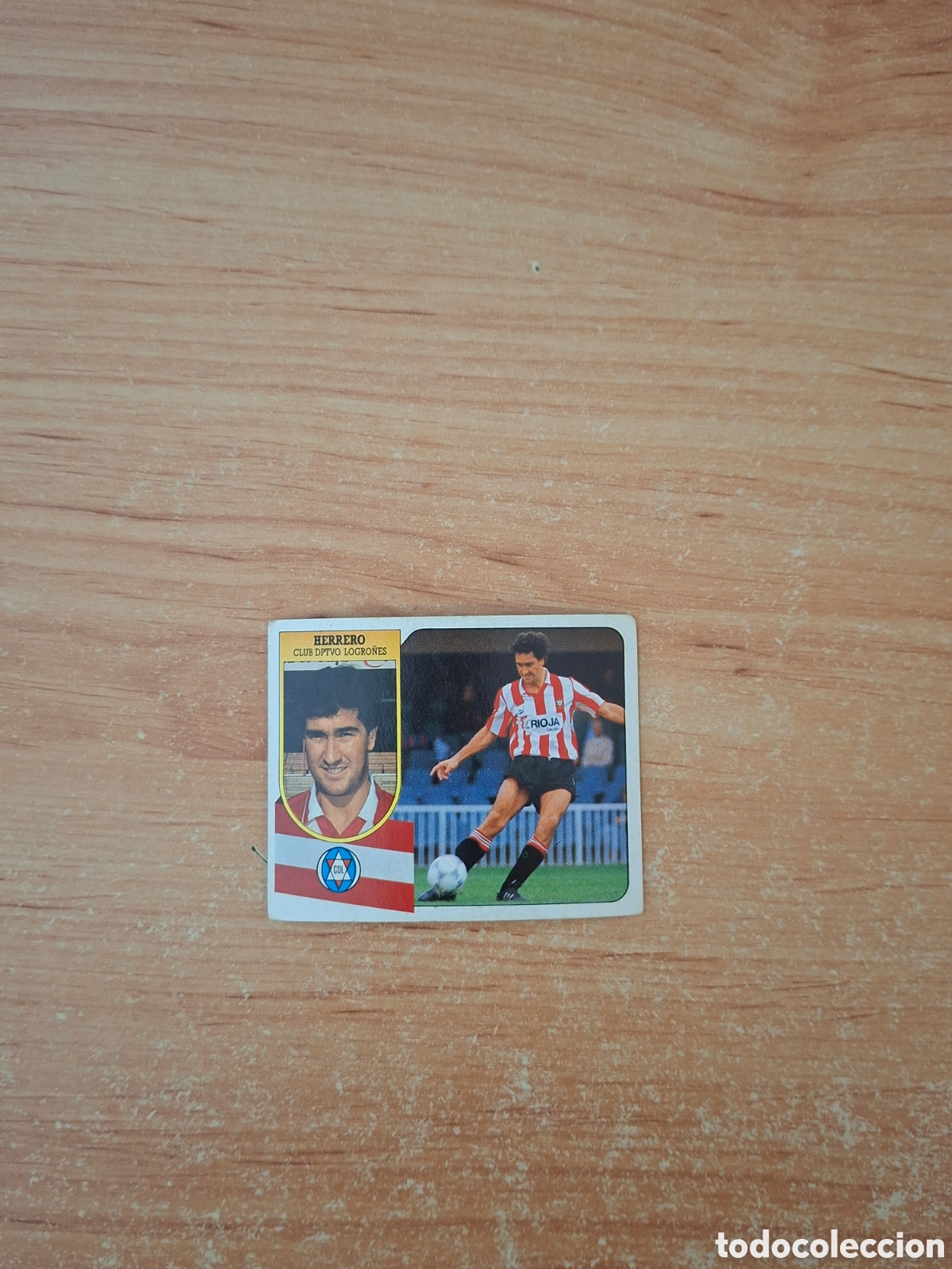 Figurine di Calcio: Este 91 92 herrero logro&ntilde;es baja despegado ver fotos