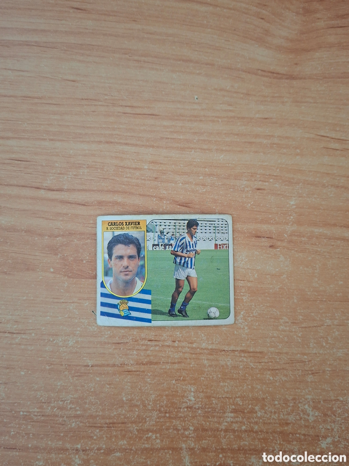Figurine di Calcio: Este 91 92 carlos Javier real sociedad coloca despegado ver fotos