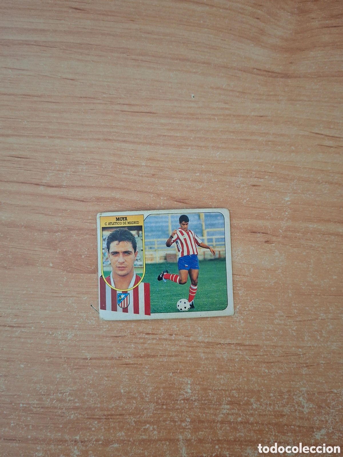 Figurine di Calcio: Este 91 92 moya at Madrid fichaje 2 despegado ver fotos