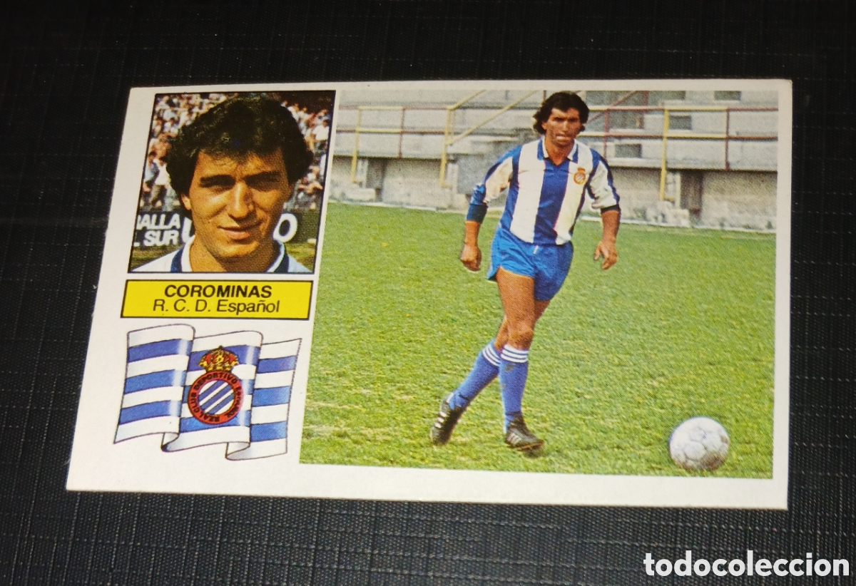 Cromos de f&uacute;tbol: Cromo Corominas R. C. D. Espa&ntilde;ol Liga 82 83 1982 1983 Ed. Este Sin pegar nunca usado