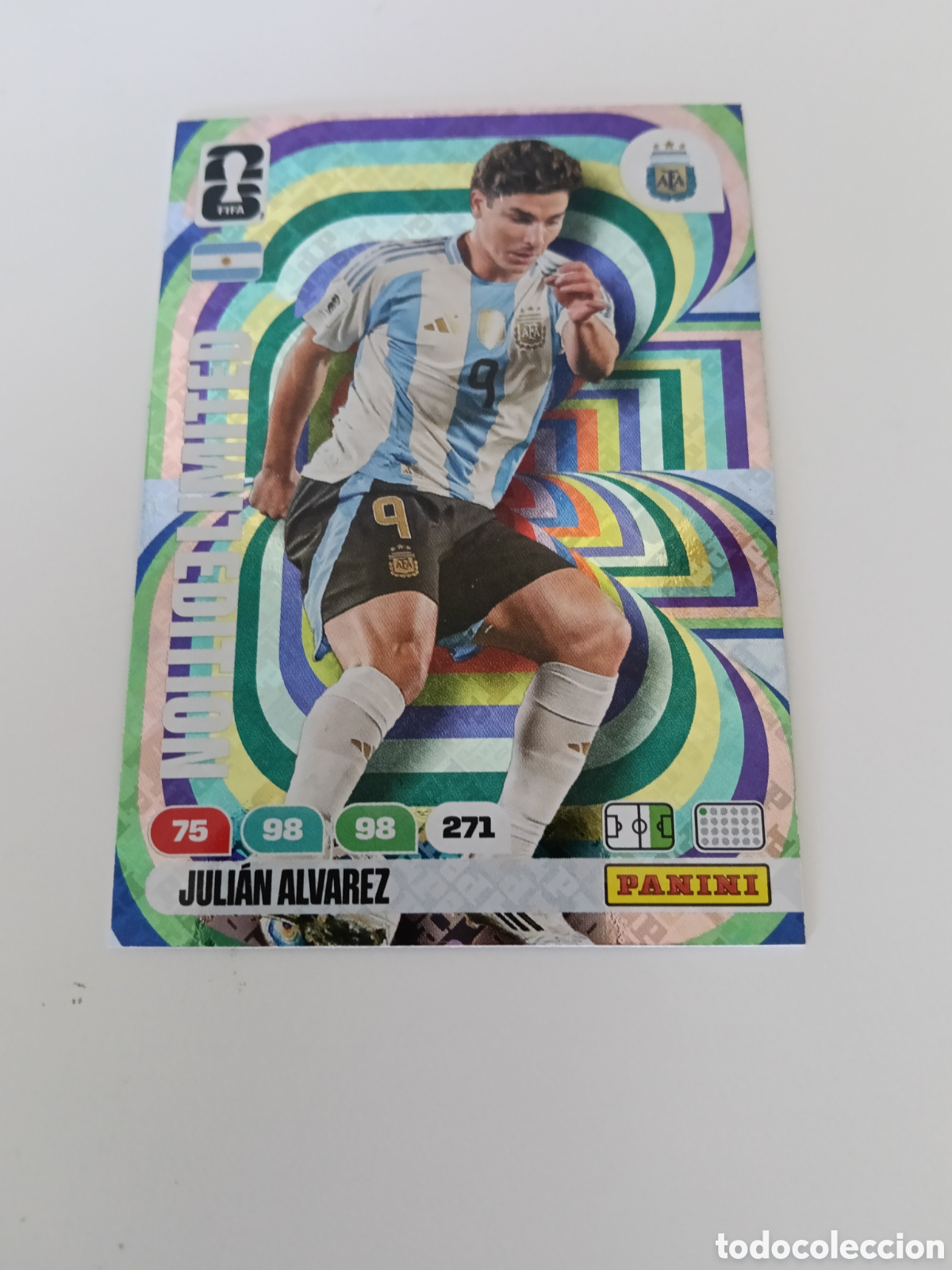 Cromos de f&uacute;tbol: Juli&aacute;n &Aacute;lvarez - Adrenalyn FWC 2026