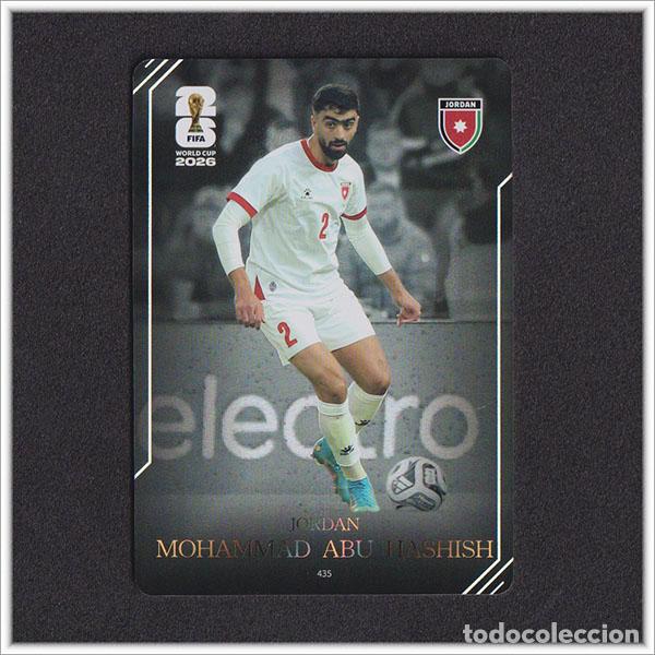 Cromos de f&uacute;tbol: FIFA WORLD CUP 2026 PANINI KAYOU ABU HASHISH 435 JOR JORDANIA ALBUM MUNDIAL COLECCI&Oacute;N - ULTRA BOX