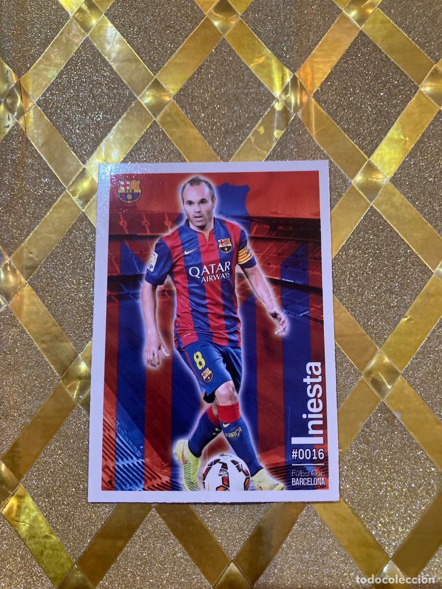 Cromos de f&uacute;tbol: CROMO DE F&Uacute;TBOL INIESTA FC BARCELONA N&Uacute;MERO 16 LIGA 2016 MUNDICROMO !