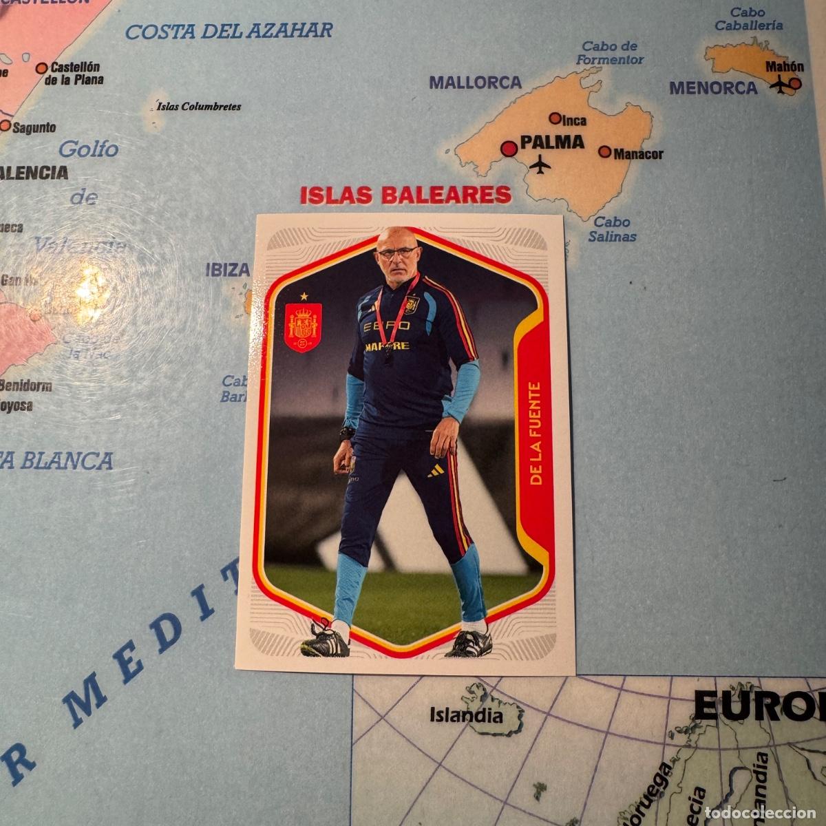 Cromos de f&uacute;tbol: De la Fuente n&uacute;mero 8 de la selecci&oacute;n espa&ntilde;ola &ldquo;Espa&ntilde;a 2026&rdquo; del Carrefour 2026