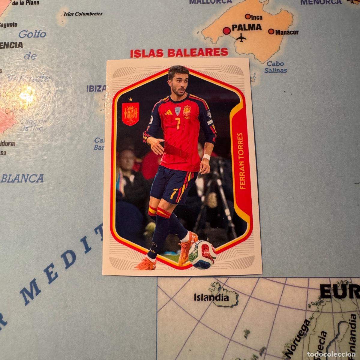 Cromos de f&uacute;tbol: Ferran Torres n&uacute;mero 54 la selecci&oacute;n espa&ntilde;ola &ldquo;Espa&ntilde;a 2026&rdquo; del Carrefour 2026