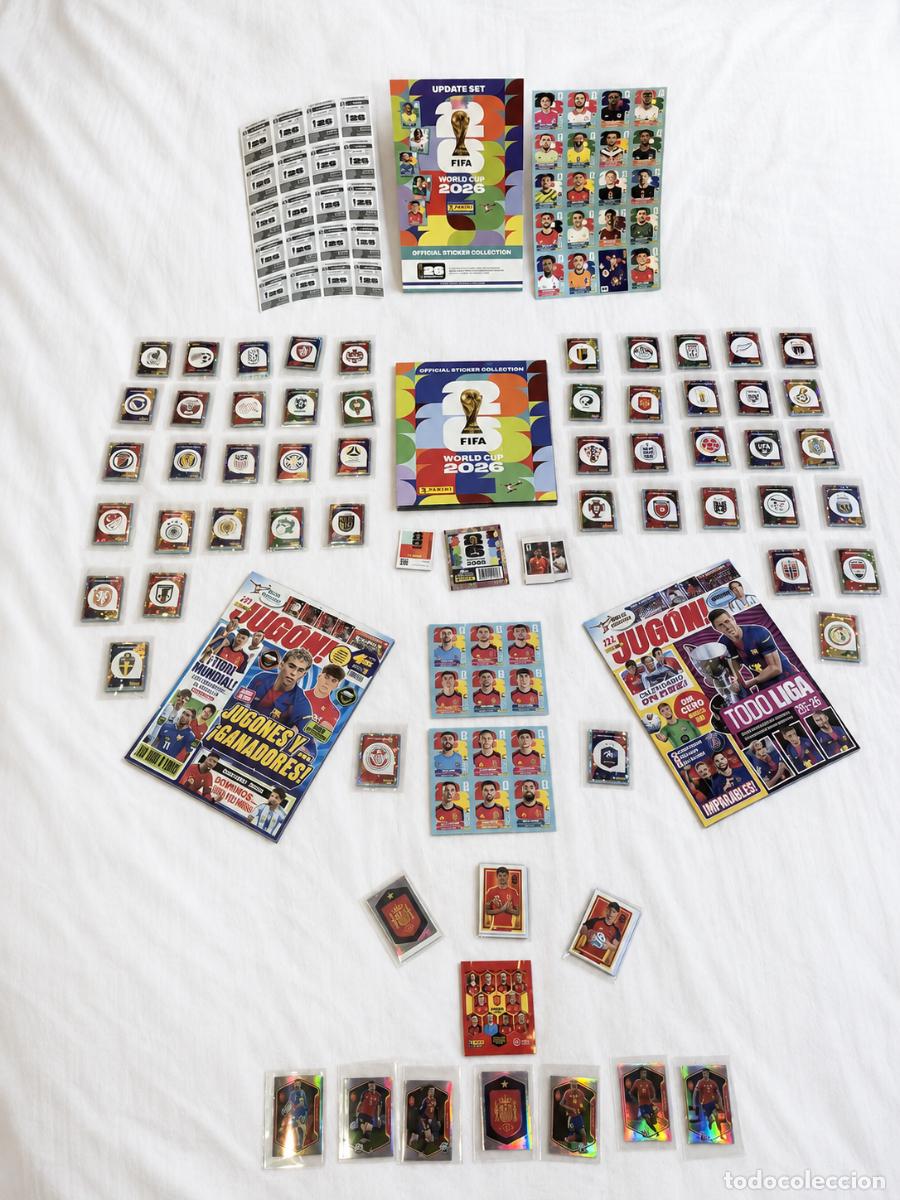 Cromos de f&uacute;tbol: &Aacute;lbum Mundial 2026 completa + Pack Coleccionista