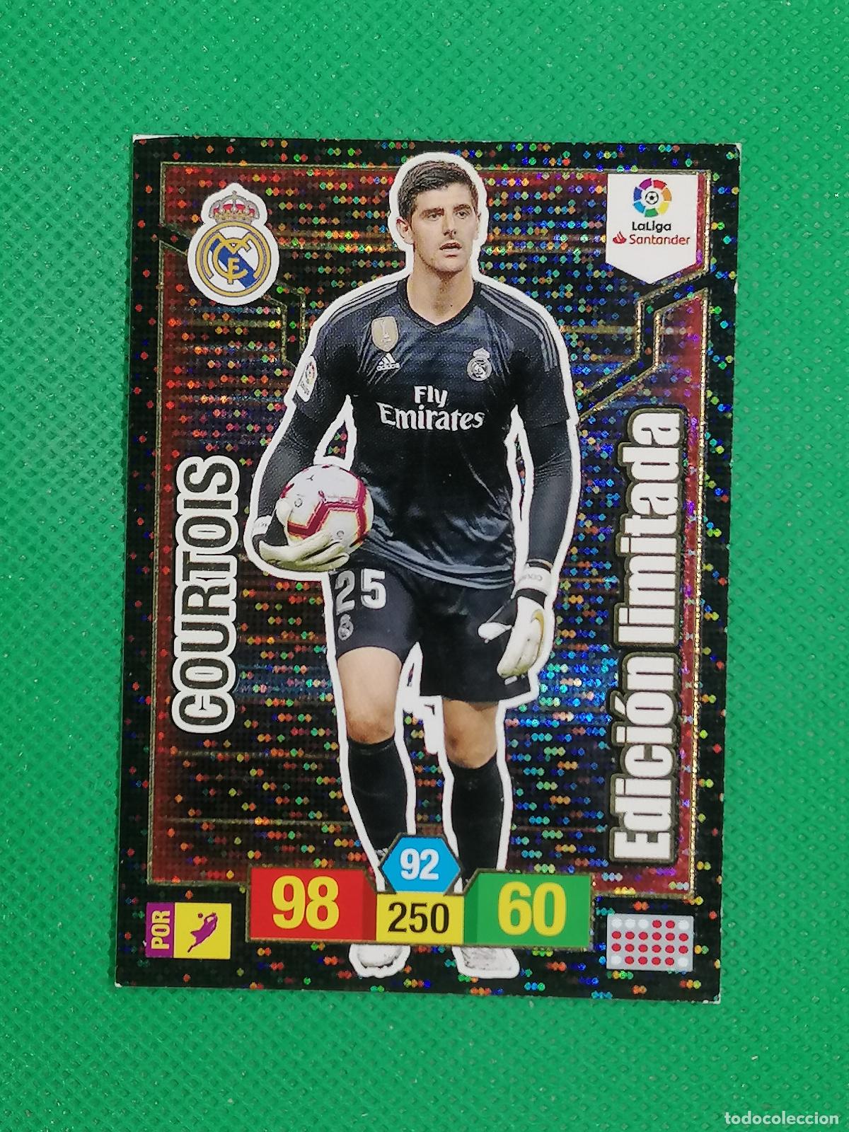 Cromos de f&uacute;tbol: COURTOIS REAL MADRID EDICION LIMITADA ⚽ ADRENALYN XL LIGA 2018 2019 18 19 ⚽