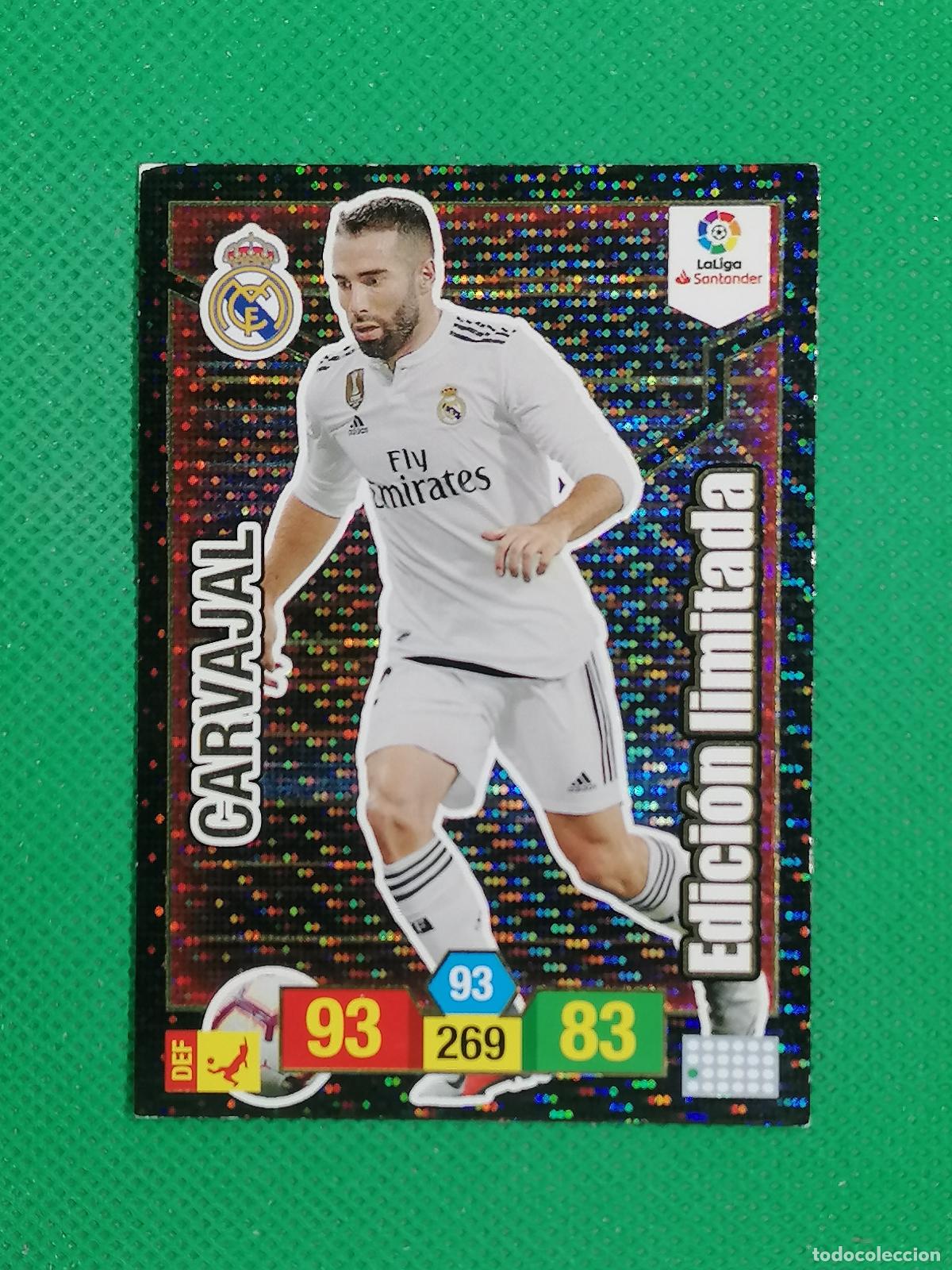 Cromos de f&uacute;tbol: CARVAJAL REAL MADRID EDICION LIMITADA ⚽ ADRENALYN XL LIGA 2018 2019 18 19 ⚽
