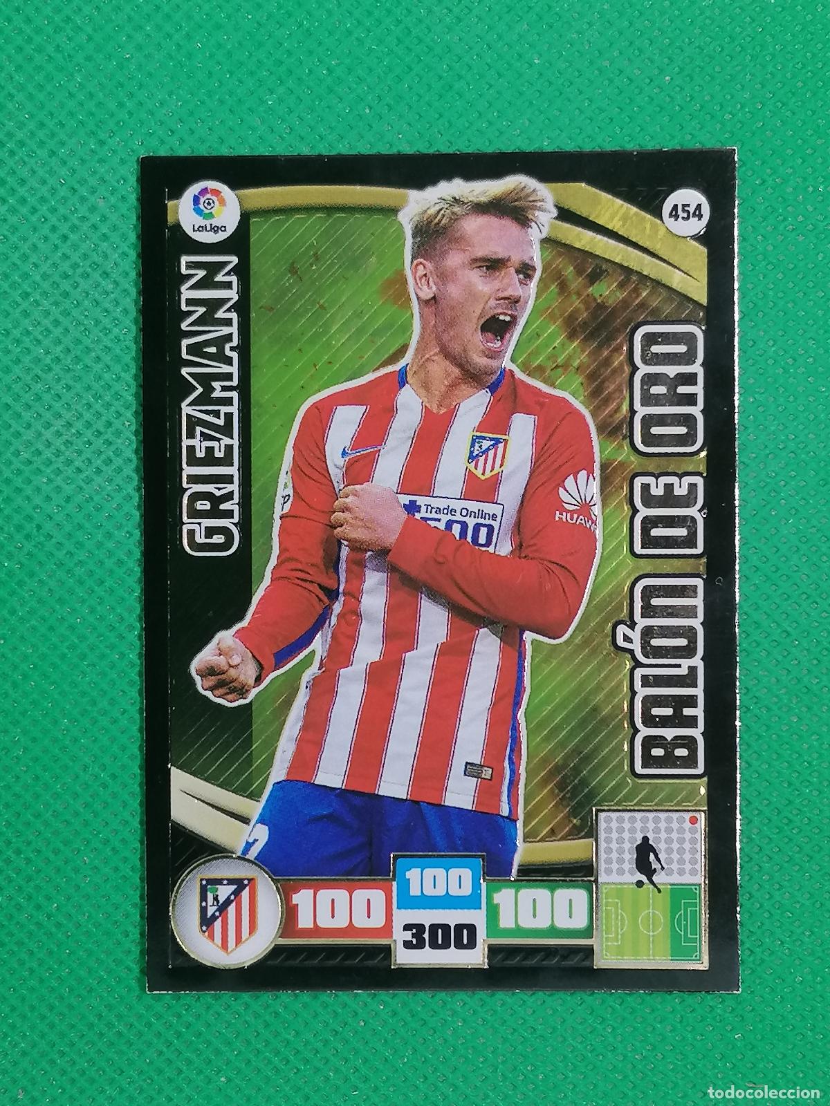 Cromos de f&uacute;tbol: 454 GRIEZMANN ATLETICO DE MADRID BALON DE ORO ⚽ ADRENALYN XL LIGA 2015 2016 15 16 ⚽