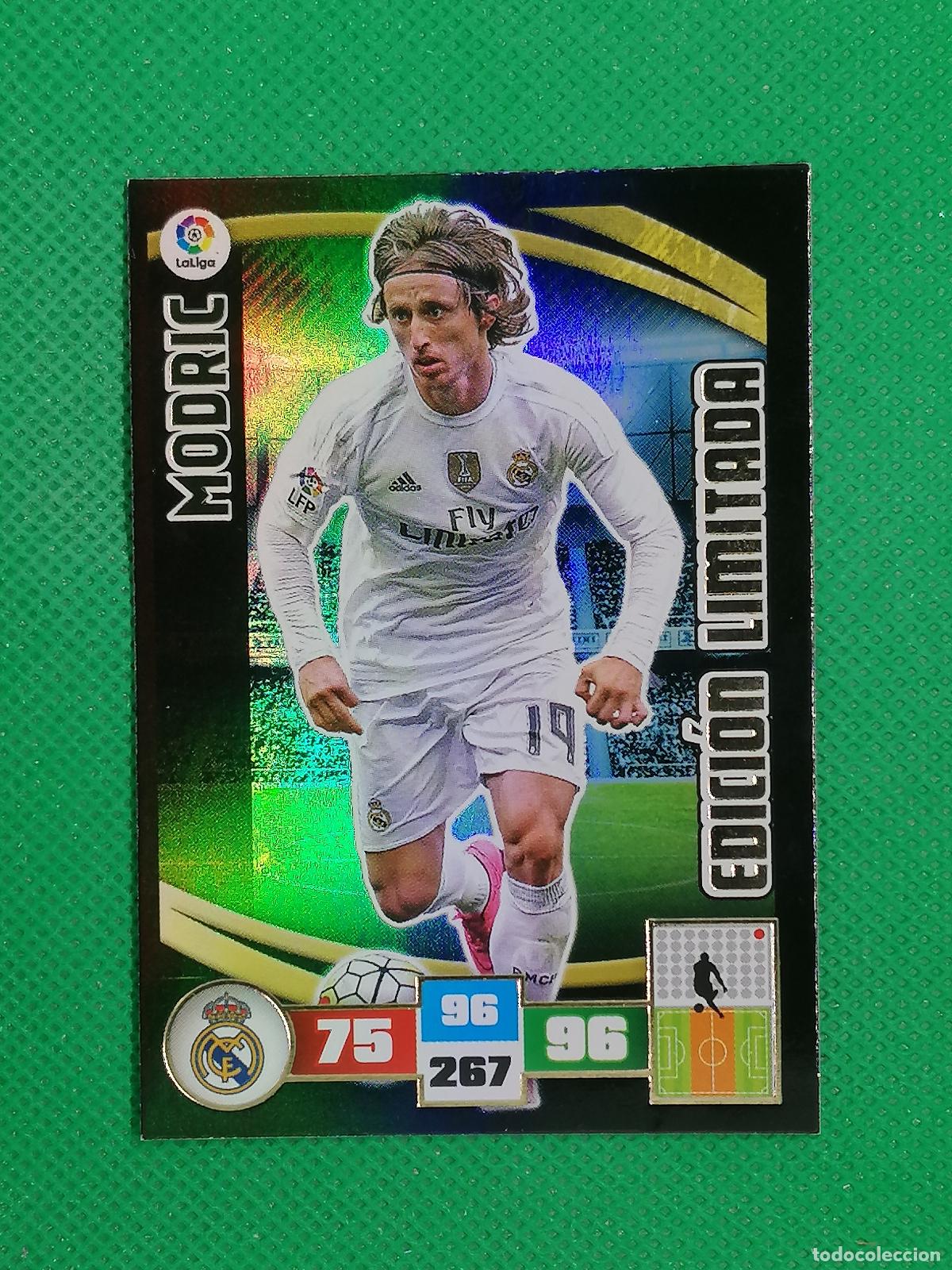 Cromos de f&uacute;tbol: MODRIC EDICION LIMITADA REAL MADRID ⚽ ADRENALYN XL LIGA 2015 2016 15 16 ⚽