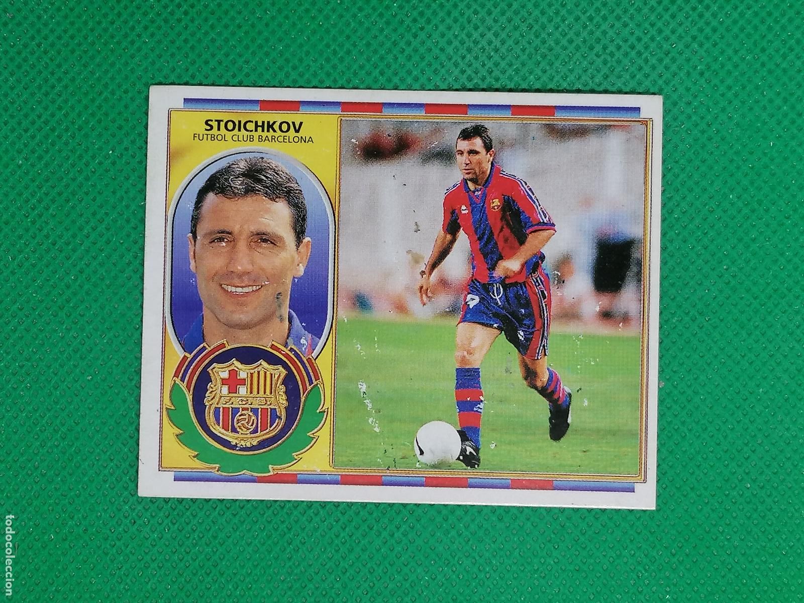 Fu&szlig;ball-Sticker: STOICHKOV BARCELONA FICHAJES 14 ⚽ COLECCIONES ESTE 96 97 1996 1997⚽
