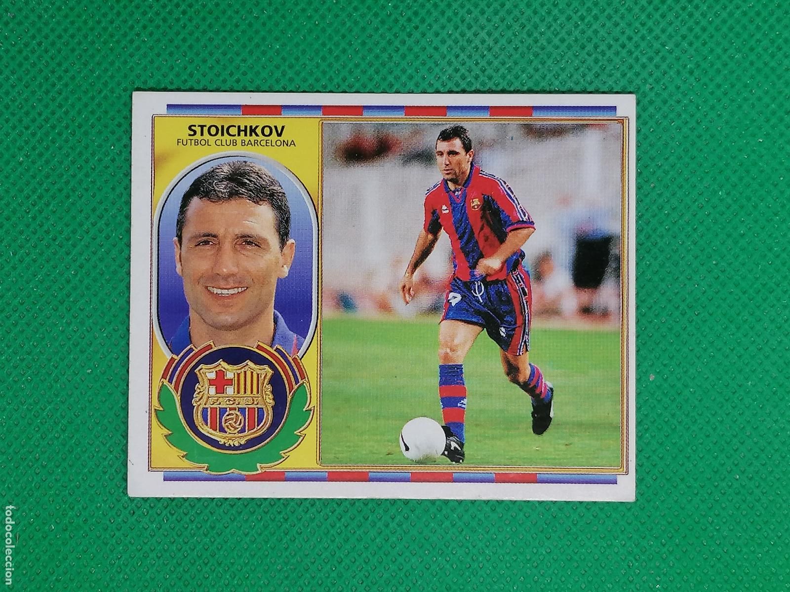 Fu&szlig;ball-Sticker: STOICHKOV BARCELONA FICHAJES 14 ⚽ COLECCIONES ESTE 96 97 1996 1997⚽