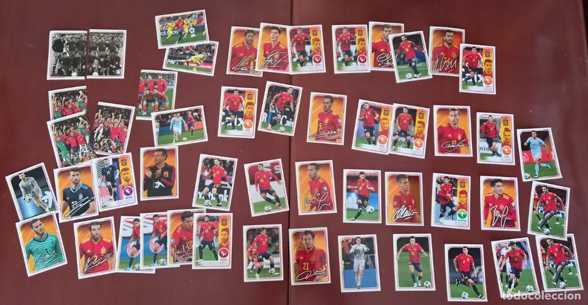 Cromos de f&uacute;tbol: 50 cromos de la Selecci&oacute;n Espa&ntilde;ola - Carrefour - 2020