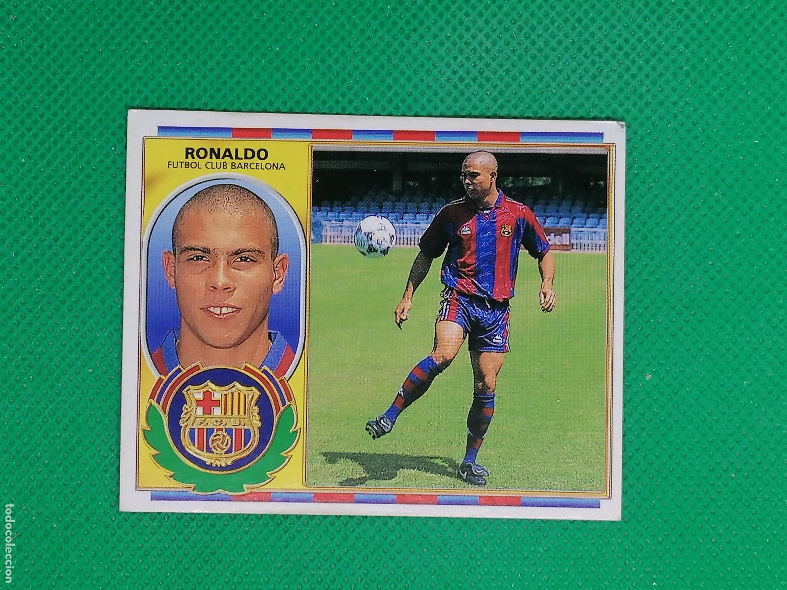Cromos de f&uacute;tbol: RONALDO BARCELONA ROOKIE VERSION ⚽ COLECCIONES ESTE 96 97 1996 1997⚽