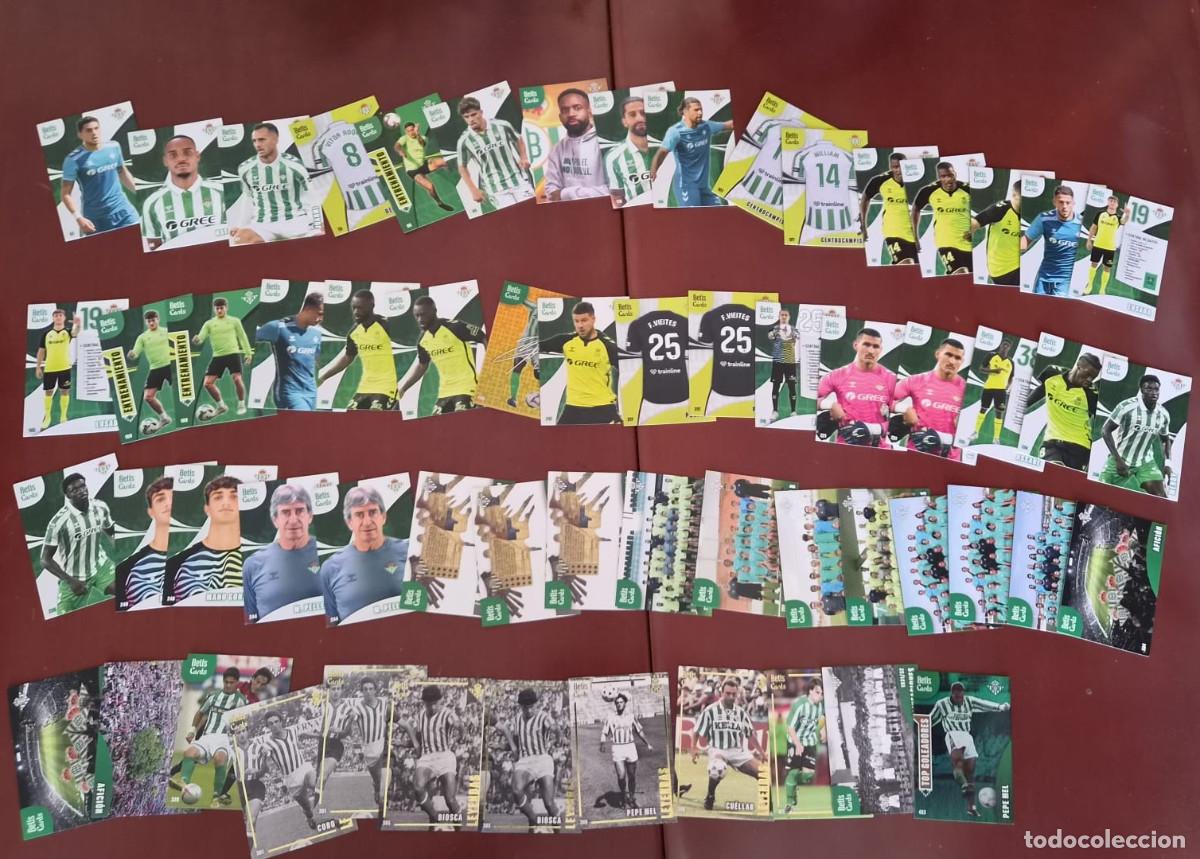 Cromos de f&uacute;tbol: Lote de 60 BETIS CARDS - 2024-25