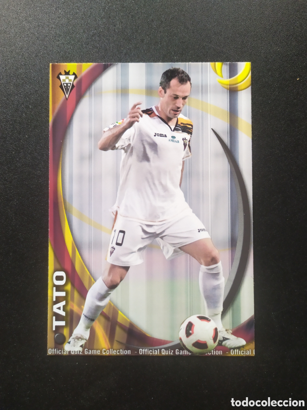 Cromos de f&uacute;tbol: Mundicromo fichas Liga 2010 2011 10 11 Tato n&deg; 1020 Albacete