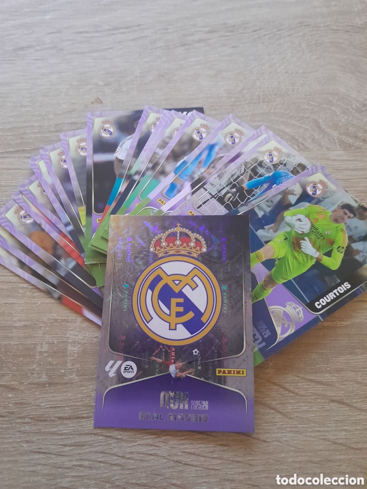 Cromos de f&uacute;tbol: lote 18 cromos real madrid megacracks 2025 2026 diferentes