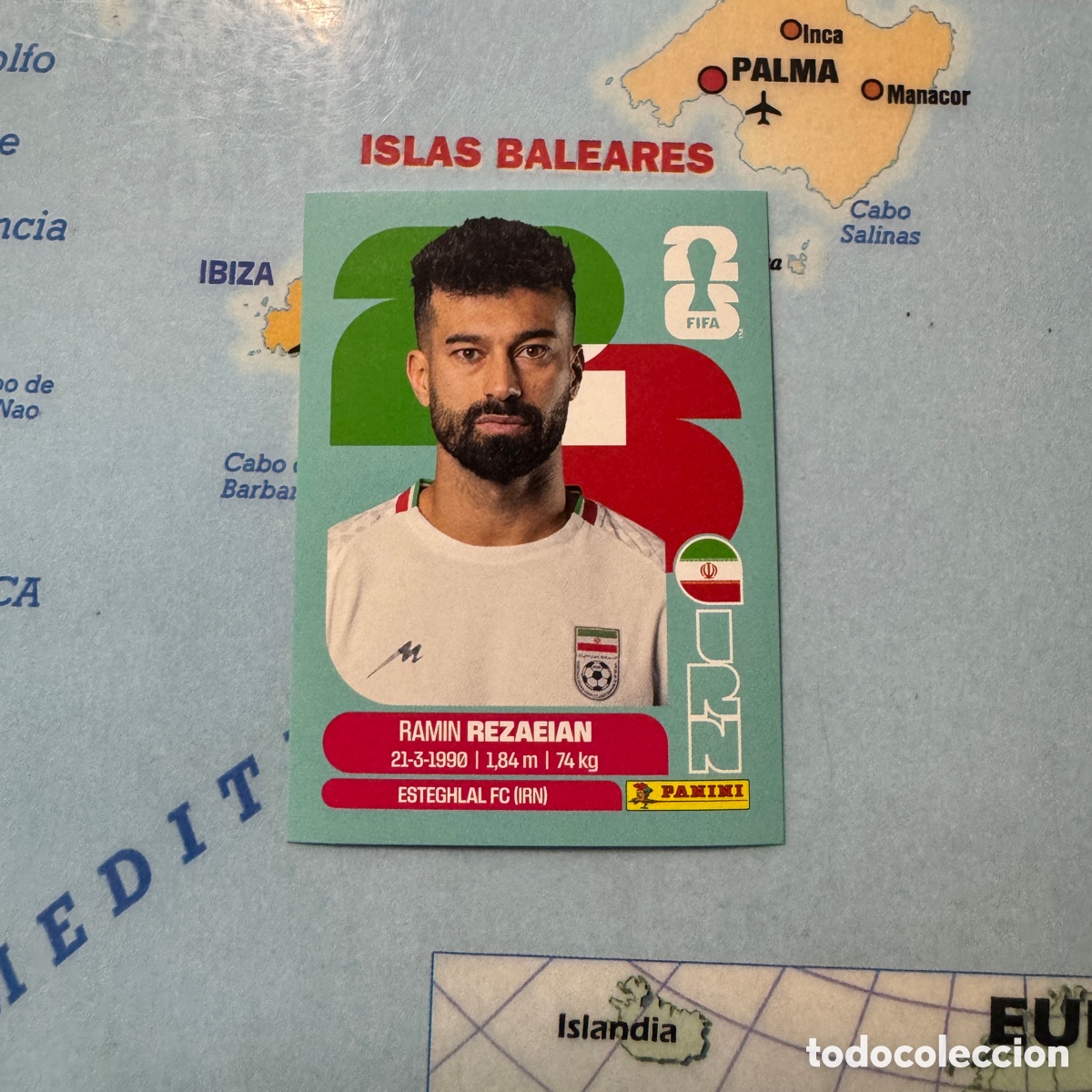 Cromos de f&uacute;tbol: Iran n&uacute;mero 7 cromo panini Mundial Fifa World Cup 2026