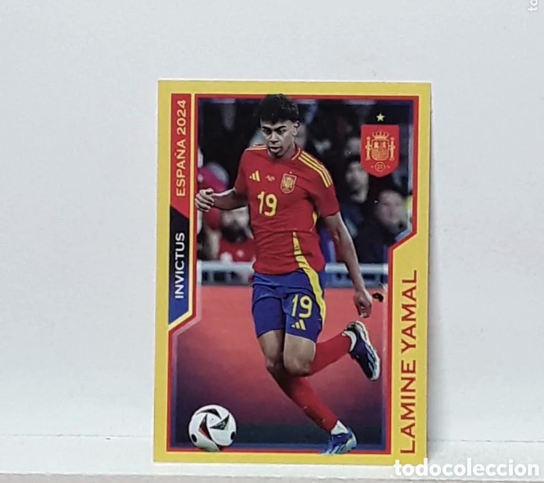 Football Stickers: SELECCION ESPA&Ntilde;OLA 2024 POSTER EUROCOPA EURO ALBUM PANINI LIGA N 20 ESPA&Ntilde;A INVICTUS LAMINE YAMAL