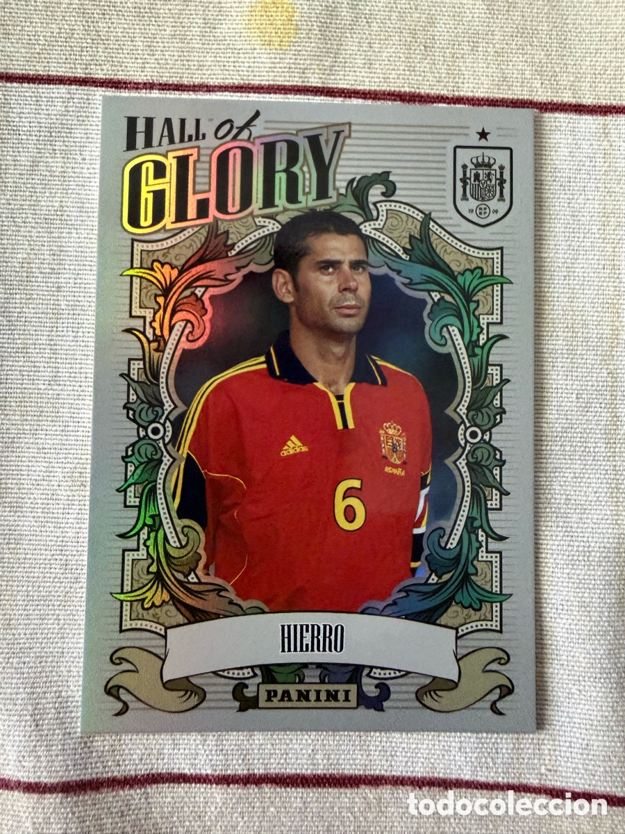Cromos de f&uacute;tbol: TRIBUTO SELECCI&Oacute;N ESPA&Ntilde;OLA 2010 2026 PANINI HIERRO HG7 HALL OF GLORY ESPA&Ntilde;A LIGA MUNDIAL