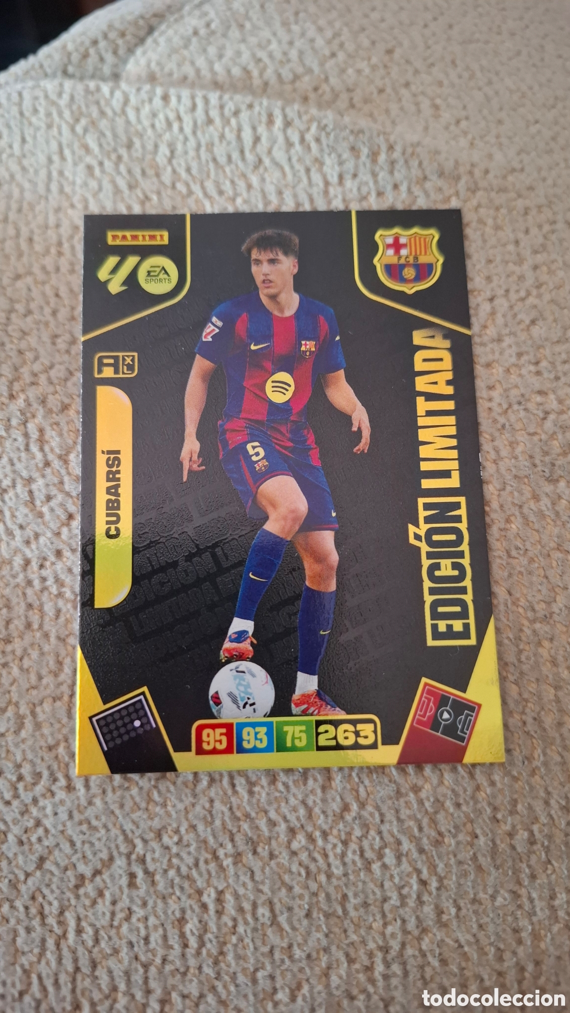 Cromos de f&uacute;tbol: ADRENALYN XL 2025/26. #CUBARS&Iacute; &rdquo;EDICI&Oacute;N LIMITADA&rdquo;. FC.BARCELONA