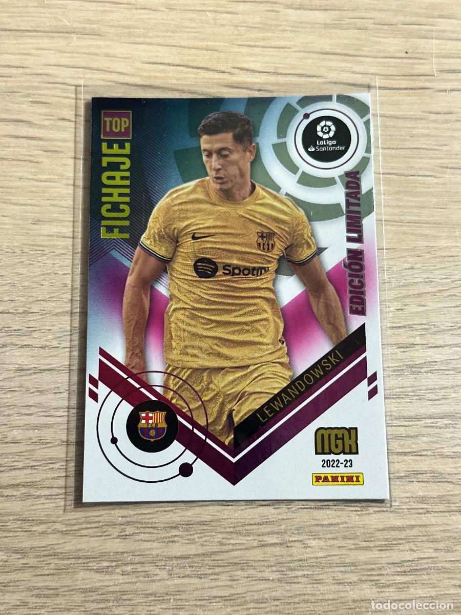 Cromos de f&uacute;tbol: LEWANDOWSKI EDICION LIMITADA FC BARCELONA MEGACRACKS 2022 2023 PANINI 22 23
