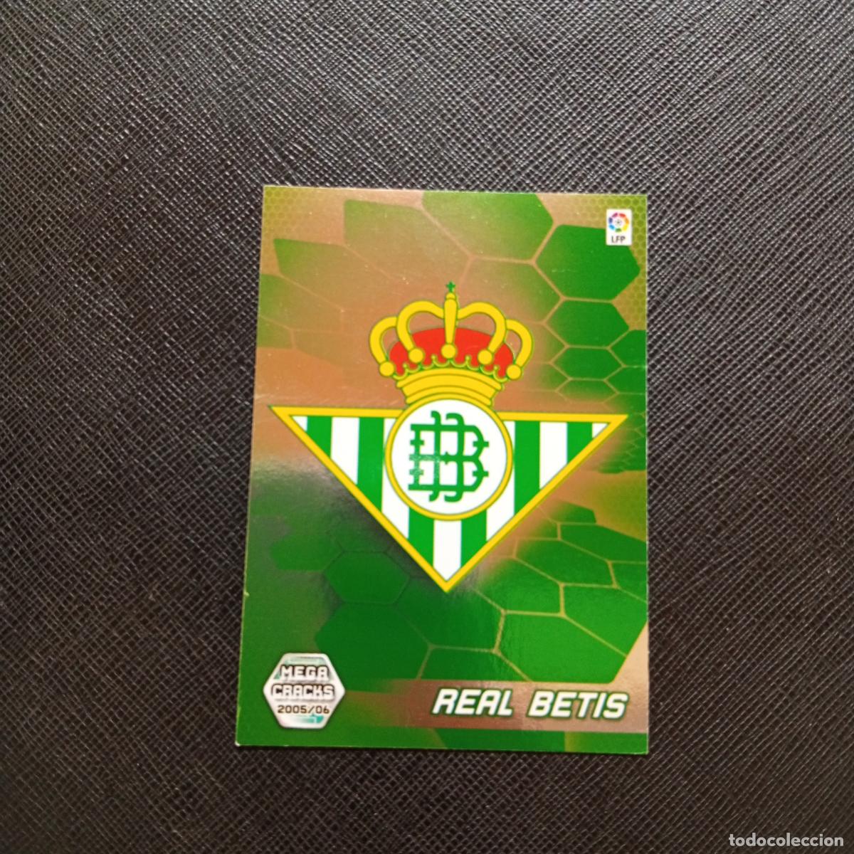 Cromos de f&uacute;tbol: 73 ESCUDO REAL BETIS PANINI MEGACRACKS 05 06 CROMO FUTBOL 2005 2006 - A213 PG73