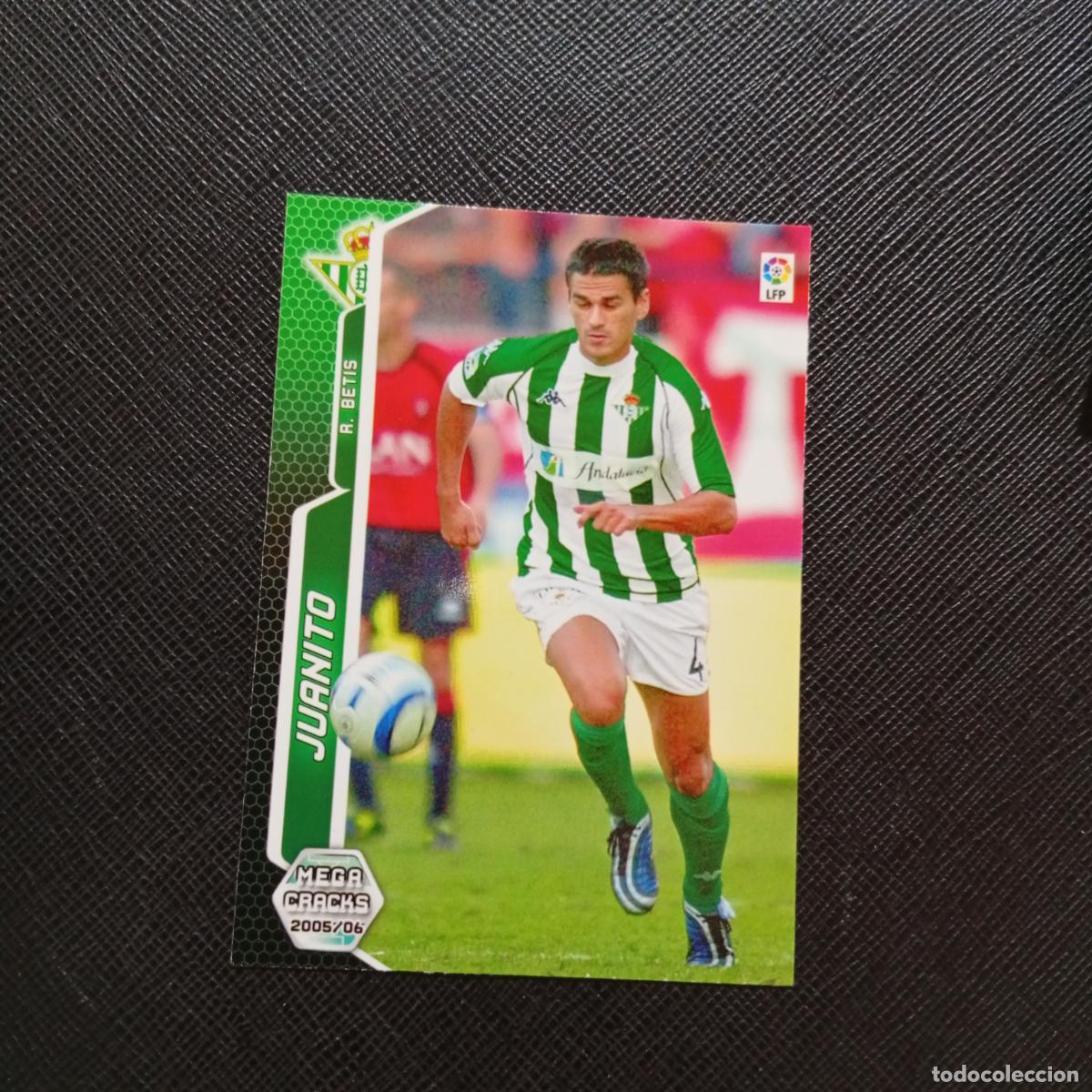 Football Stickers: 77 JUANITO REAL BETIS PANINI MEGACRACKS 05 06 CROMO FUTBOL 2005 2006 - A213 PG73