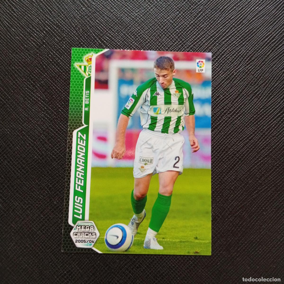 Figurine di Calcio: 79 LUIS FERNANDEZ REAL BETIS PANINI MEGACRACKS 05 06 CROMO FUTBOL 2005 2006 - A213 PG82