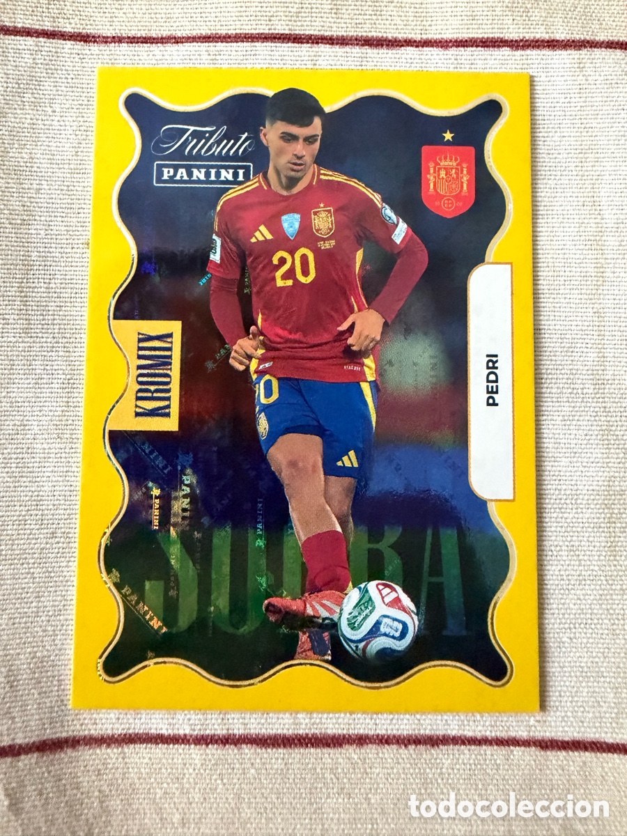 Cromos de f&uacute;tbol: KO77 PEDRI PARALELA SUPRA KROMIX GOLD TRIBUTO SELECCI&Oacute;N ESPA&Ntilde;OLA 2010-2026 &iexcl;VAMOS CAMPEONES!