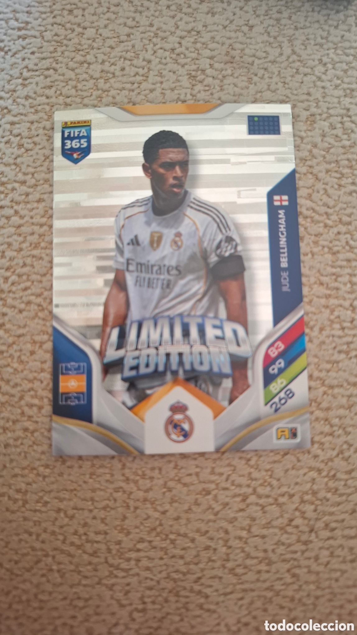 Cromos de f&uacute;tbol: Bellingham - Real Madrid - Adrenalyn XL FIFA 365 2026 Limited Edition