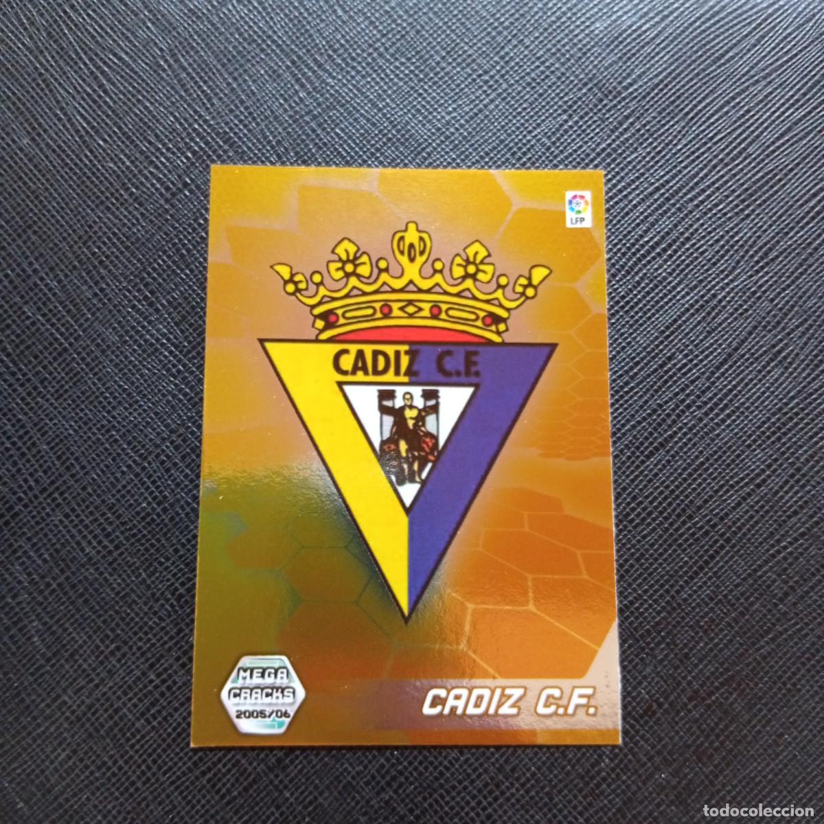 Cromos de f&uacute;tbol: 91 ESCUDO CADIZ PANINI MEGACRACKS 05 06 CROMO FUTBOL 2005 2006 - A213 PG91