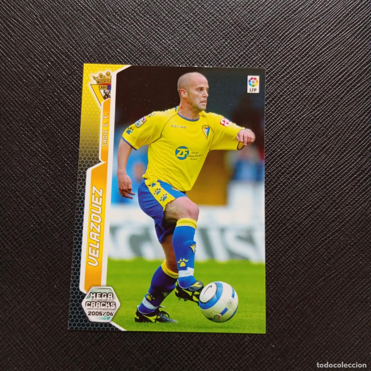 Cromos de f&uacute;tbol: 93 VALAZQUEZ CADIZ PANINI MEGACRACKS 05 06 CROMO FUTBOL 2005 2006 - A213 PG91