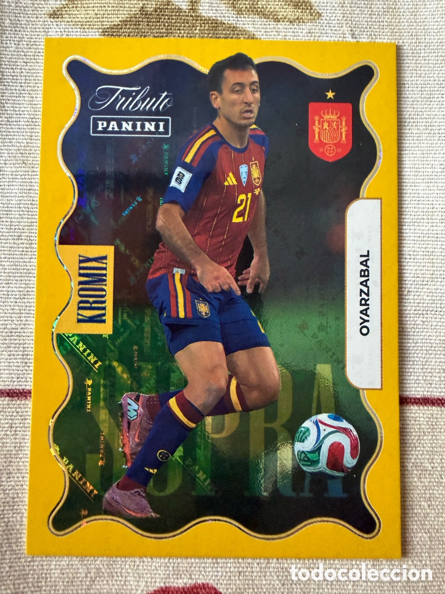 Cromos de f&uacute;tbol: KO80 OYARZQBAL PARALELA SUPRA KROMIX GOLD TRIBUTO SELECCI&Oacute;N ESPA&Ntilde;OLA 2010-2026 &iexcl;VAMOS CAMPEONES!