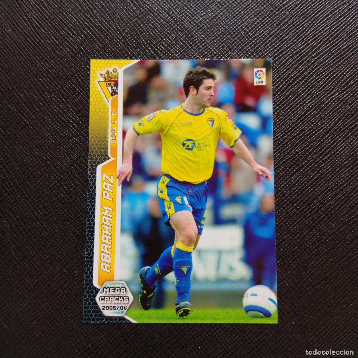Cromos de f&uacute;tbol: 95 ABRAHAM PAZ CADIZ PANINI MEGACRACKS 05 06 CROMO FUTBOL 2005 2006 - A213 PG100